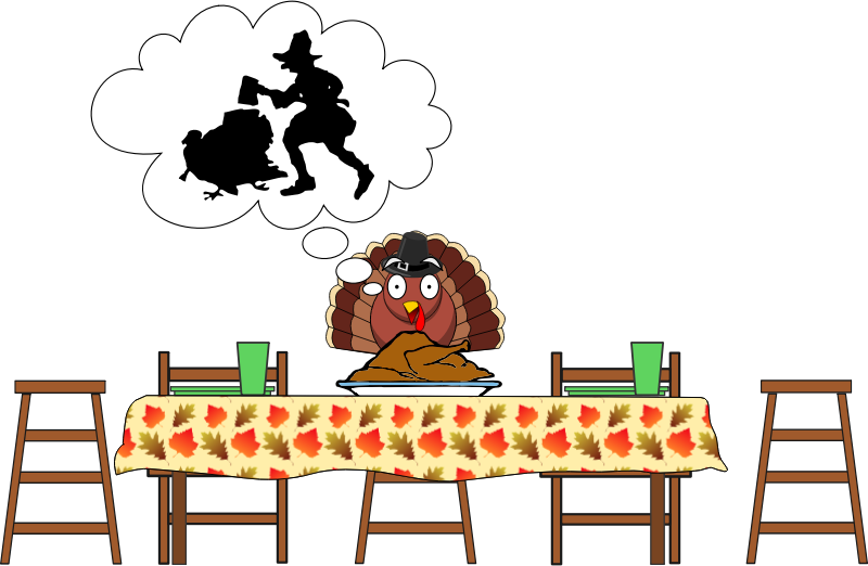 Turkey, Scared Turkey...Happy Thanksgiving