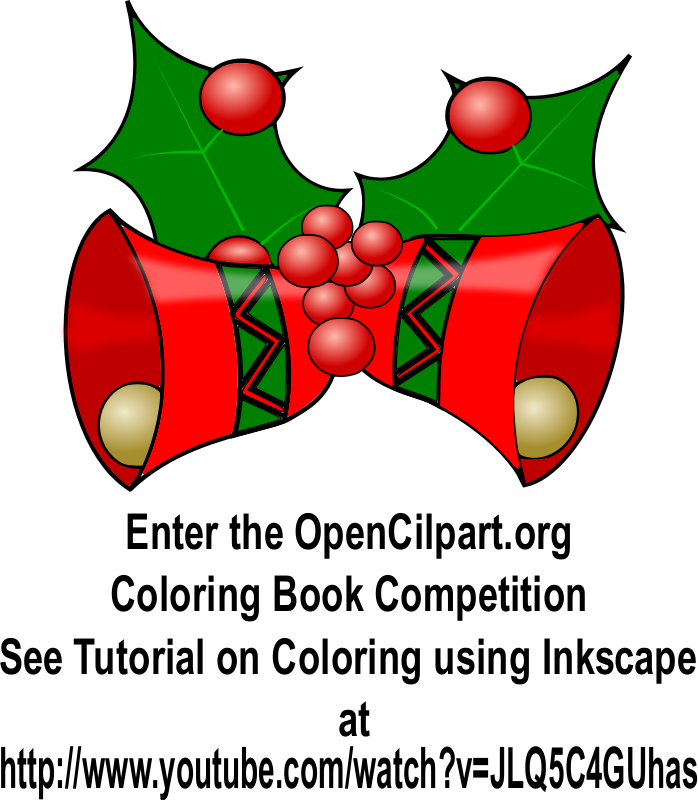 Christmas Bells - Coloring Book Page
