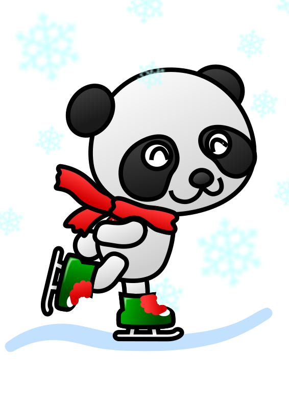 Colored: Panda Skater