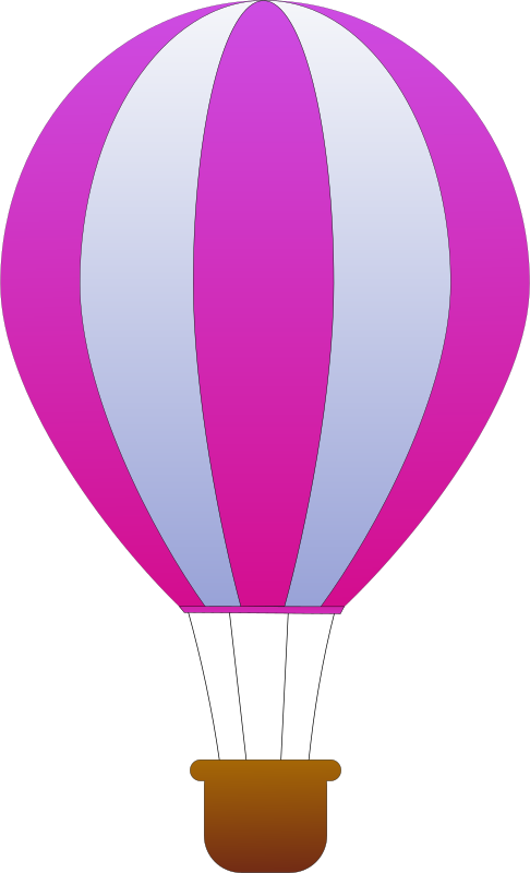 Vertical Striped Hot Air Balloons 3