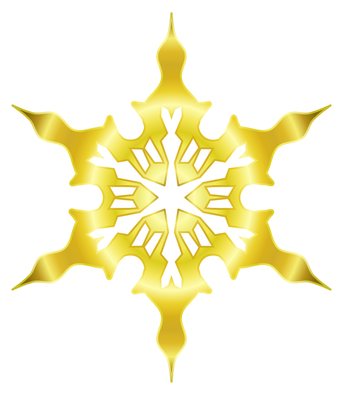 Snowflake 8 (gold)