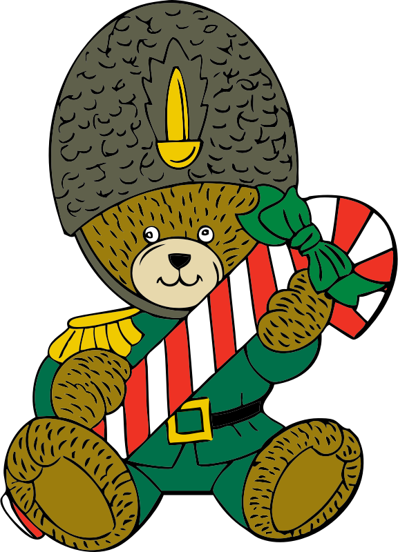 Christmas guard bear
