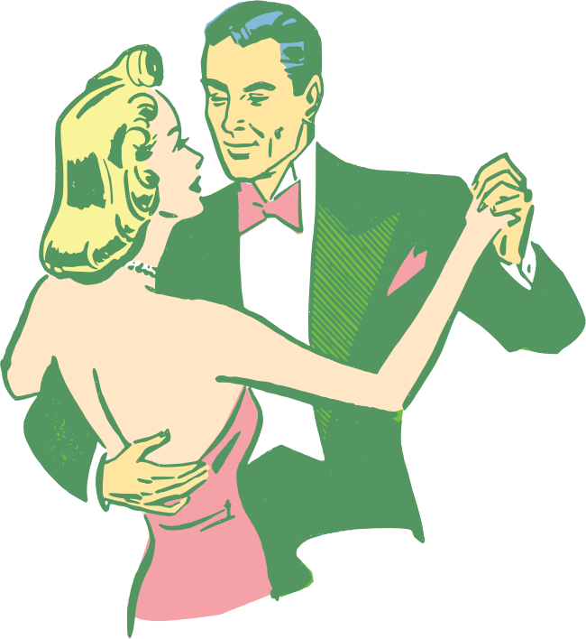 Dancing Couple Colorized