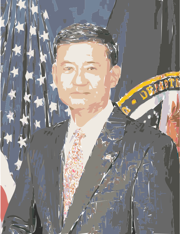 Eric Shinseki official Veterans Affairs Portrait Colorized