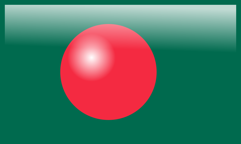 Bangladesh Glossy Flag III