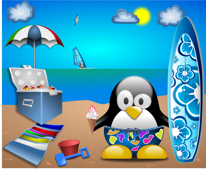 Tux-at-the-Beach-by-Merlin2525-remix-vacances