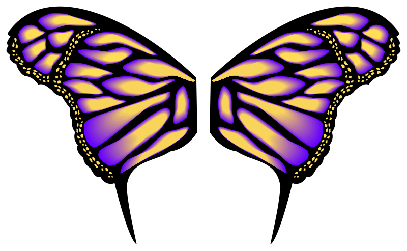 Asas de borboleta/fada vetor - butterfly/fairy wings vector - Inkscape