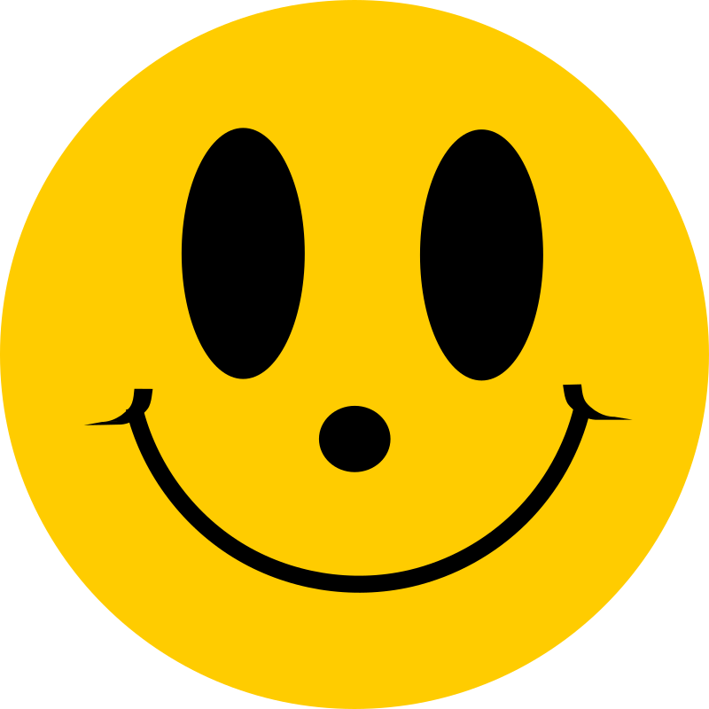 Simple Flat Smiley Face Smile