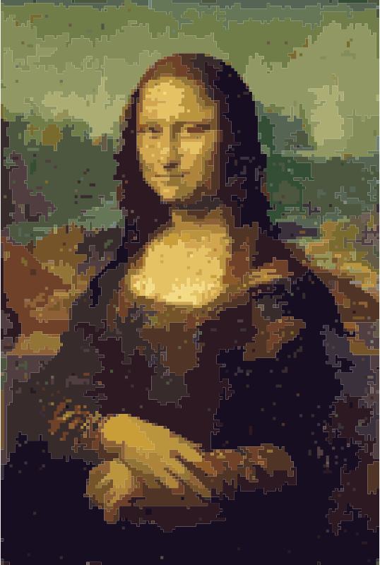 New Mona Lisa in the Pixel Age
