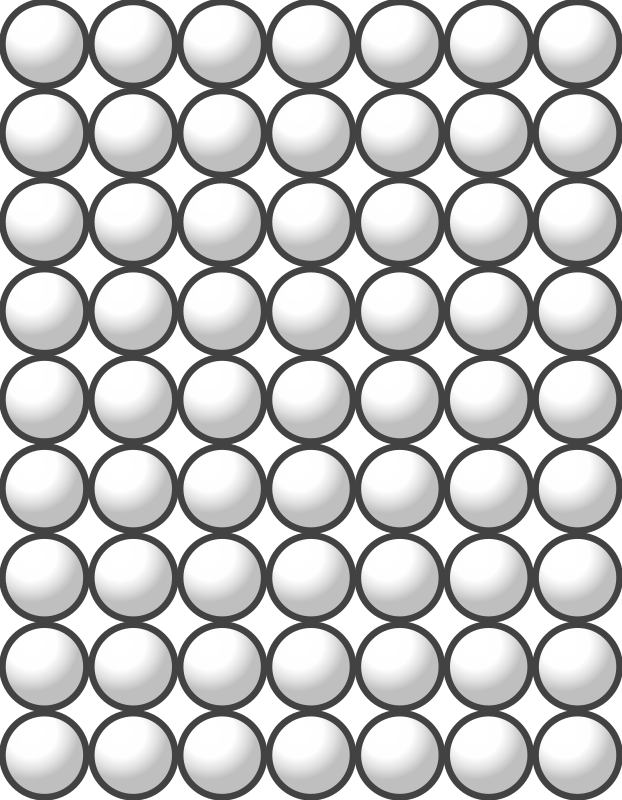 Beads quantitative picture for multiplication 9x7