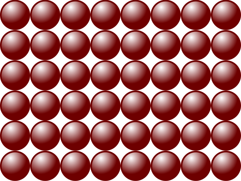 Beads quantitative picture for multiplication 6x8