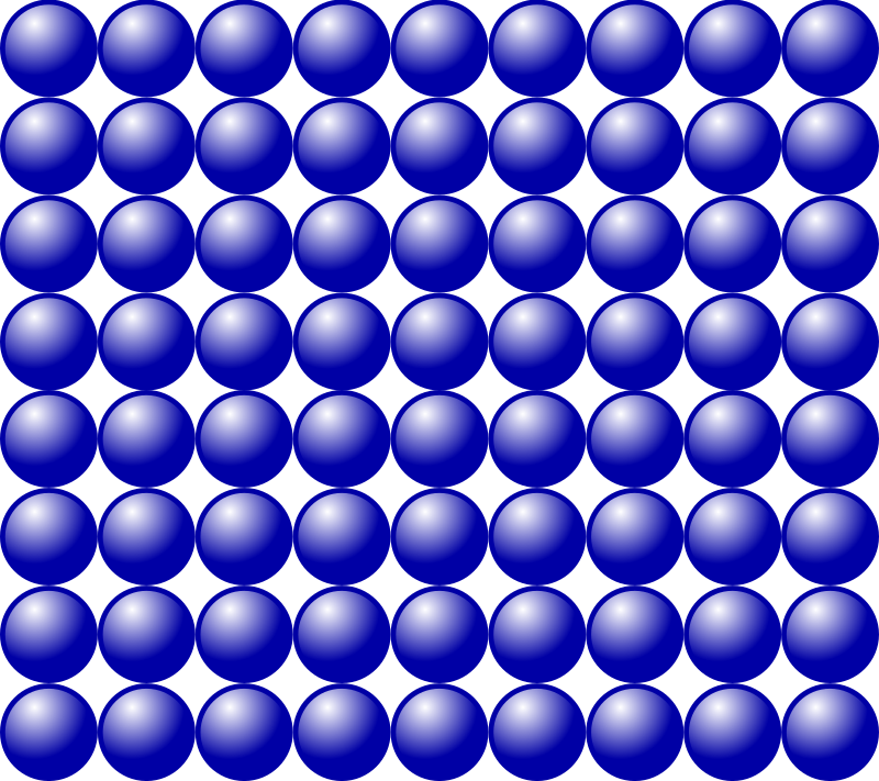 Beads quantitative picture for multiplication 8x9