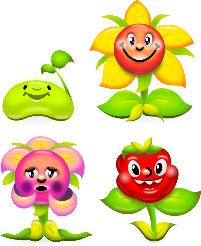 Flower Game Characters - superb production quality