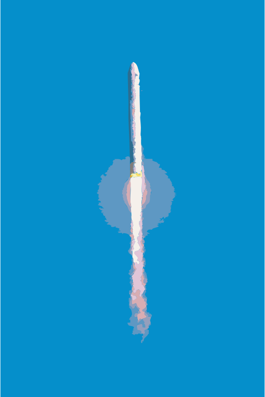 NASA Antares Rocket Color