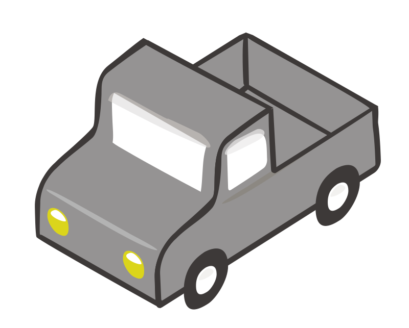 Isometric Gray Truck