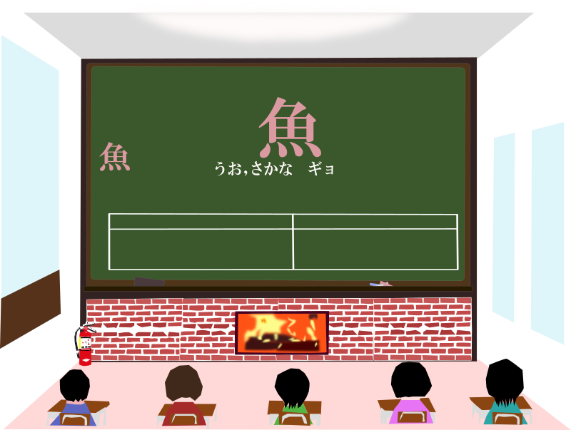 today's kanji 178 sakana