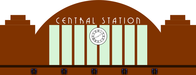 Art Deco Railway Station