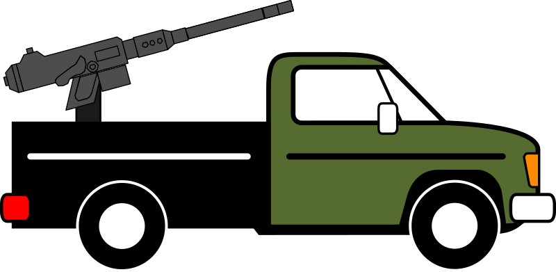Technical, modified from pickup truck