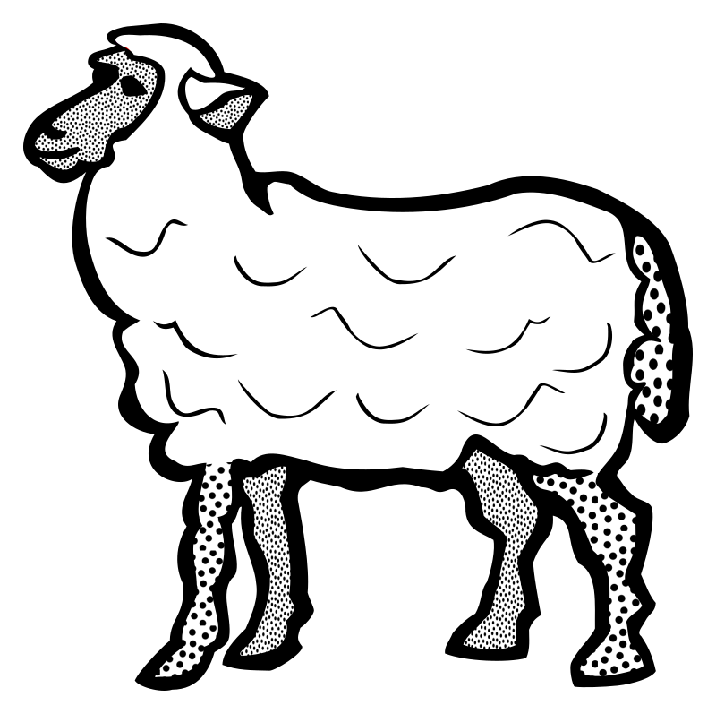 sheep - lineart