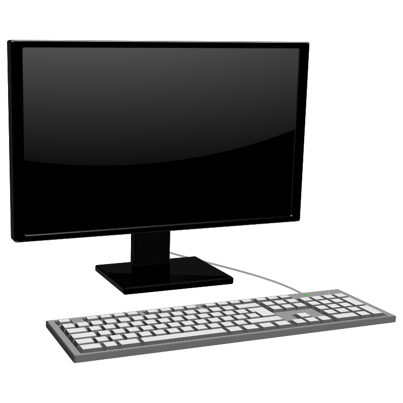monitor with keyboard