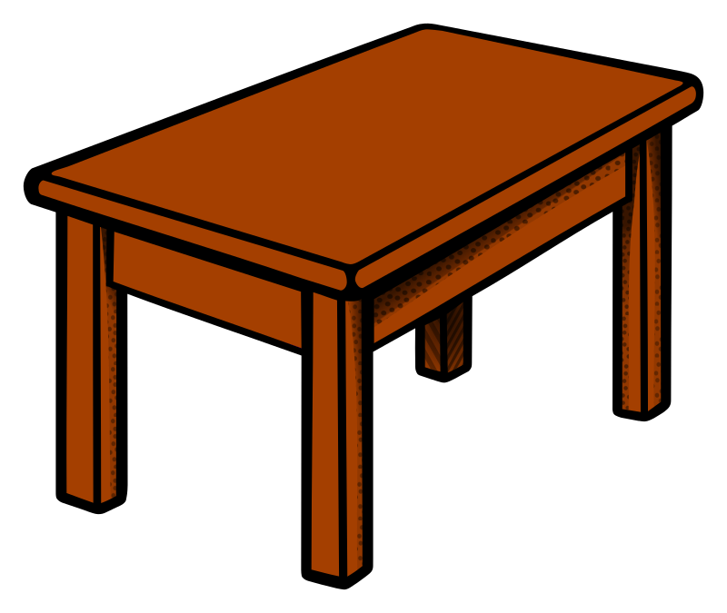 table - coloured