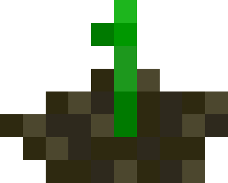 Pixel Growing Plant