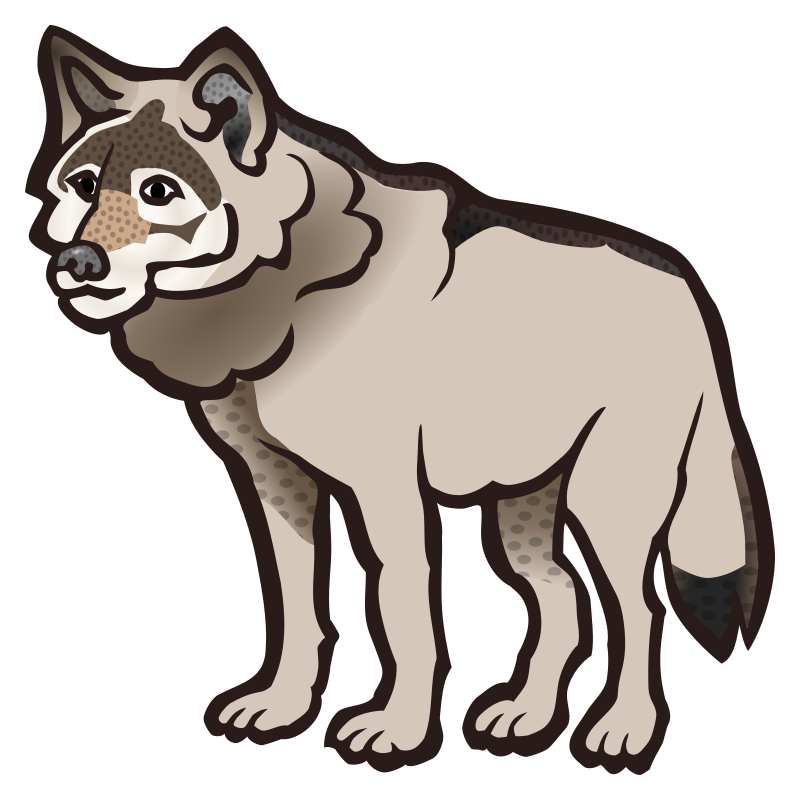 wolf - coloured