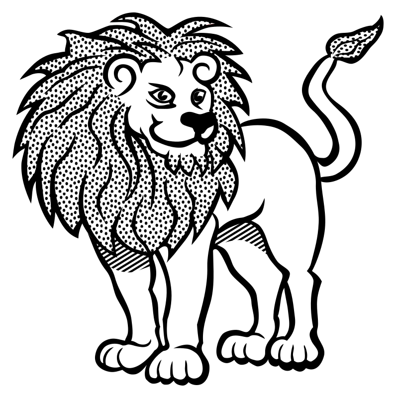 lion - lineart