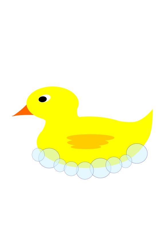 Rubber Ducky in bubbles