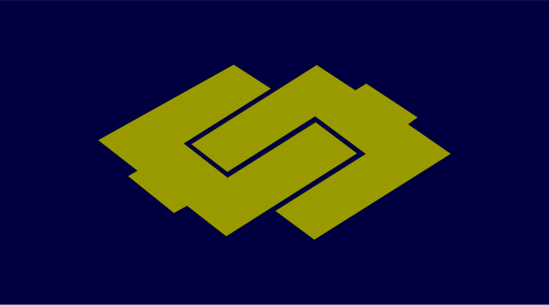 Flag of Uryu, Hokkaido