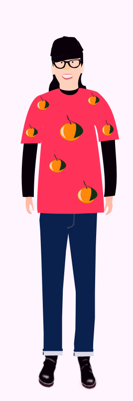 t-shirt -orange 04