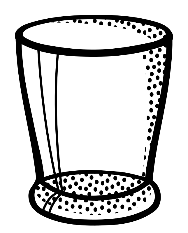 water glass - lineart