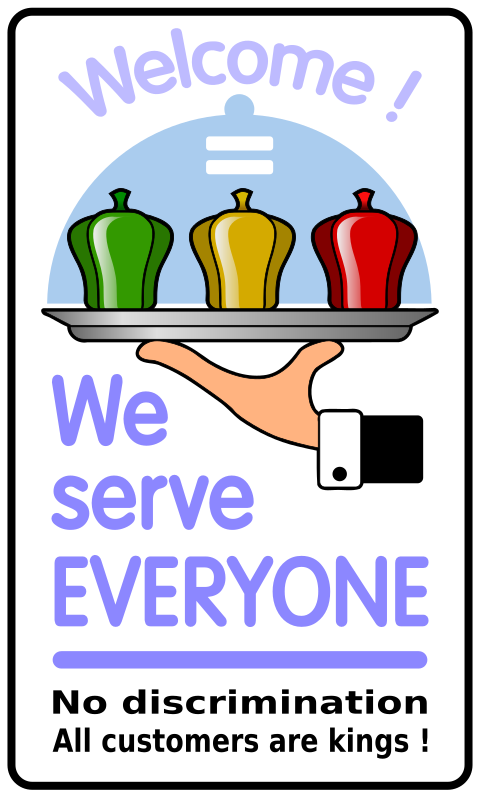 We Serve Everyone Sticker
