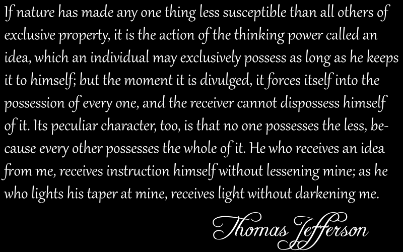 Thomas Jefferson Copywrong Quote