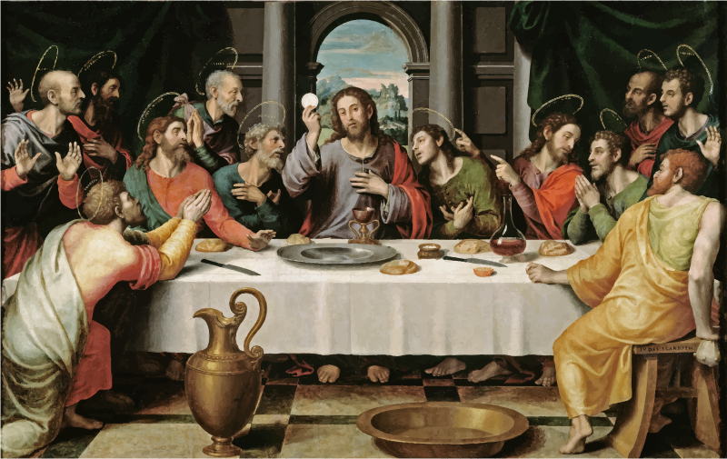 The Last Supper - Ultima Cena - Juan de Juanes