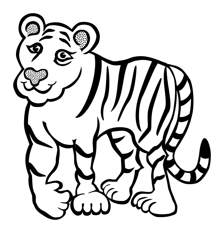 tiger - lineart