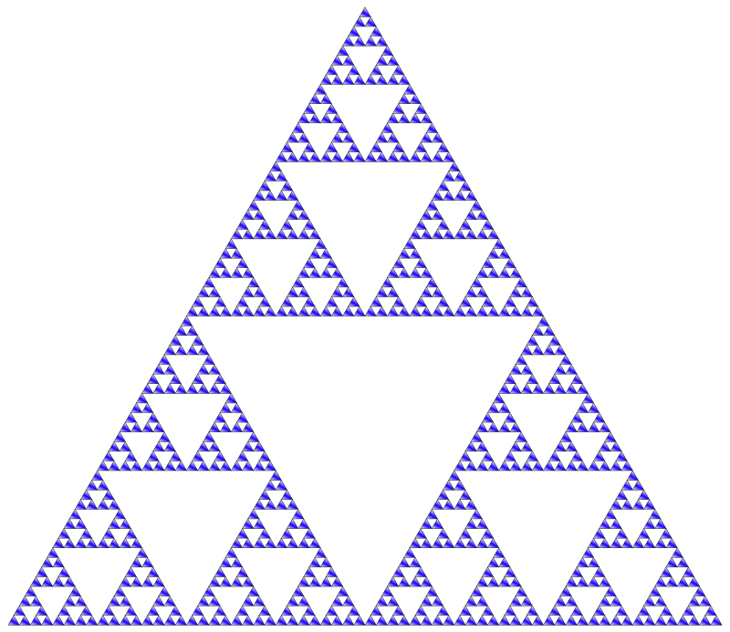 Sierpinski Triangle Colored
