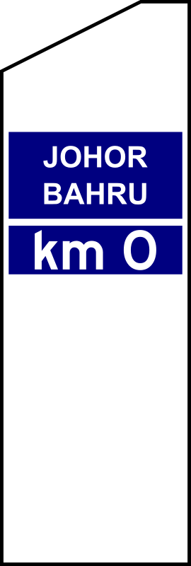 Johor Bahru Kilimetre Zero Marker