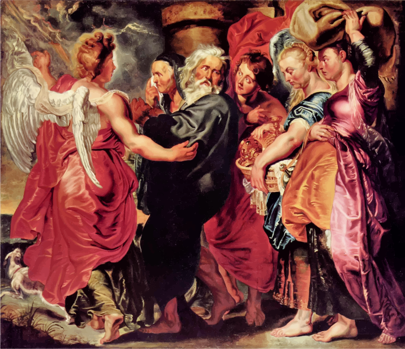 Lot Leaves Sodom with His Family By Peter Paul Rubens