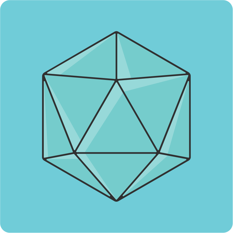 20 sided dice icon