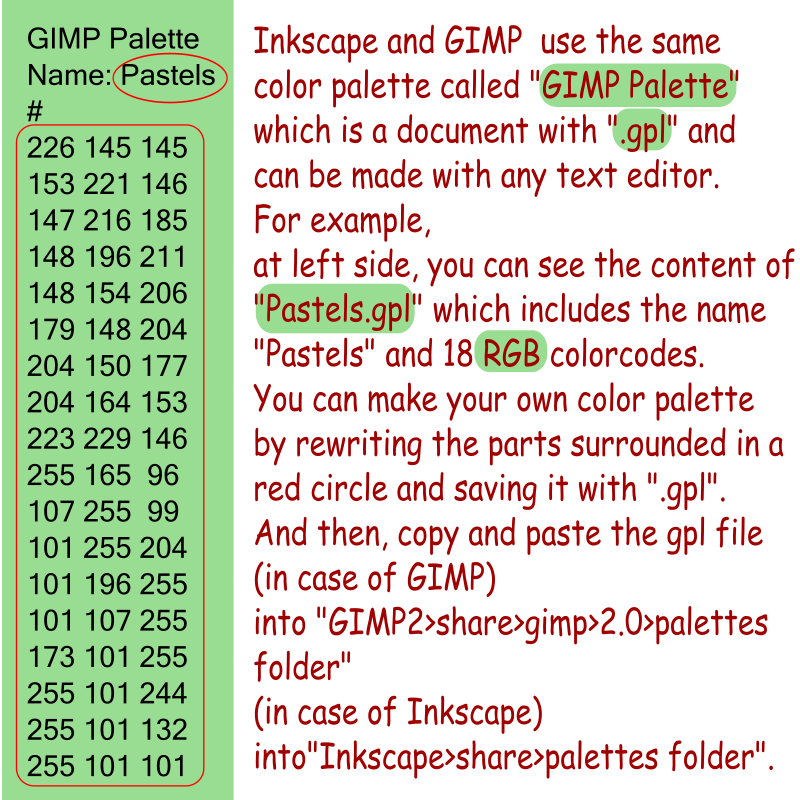 GIMP Palette-gpl file-sourcecode