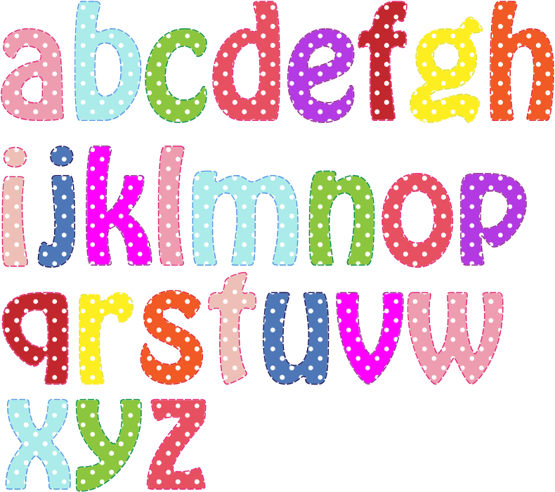 Colorful Alphabet Lowercase