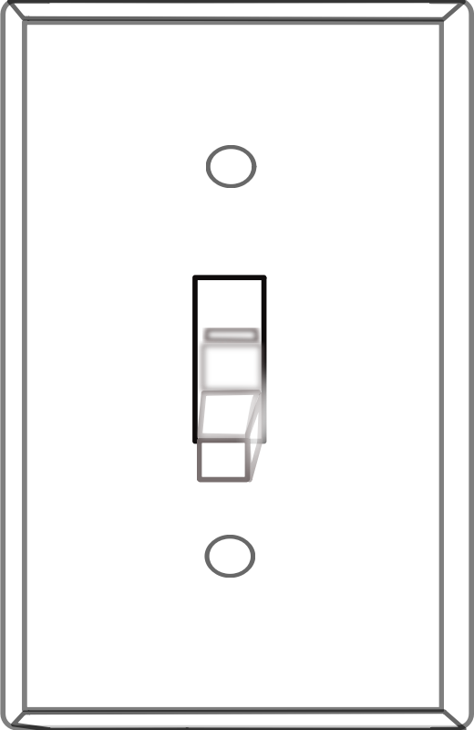 White light Switch Cover