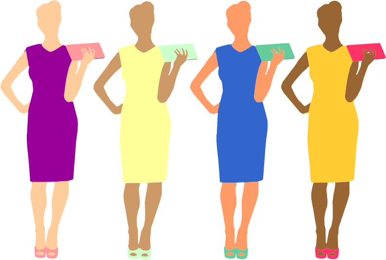 Four Colorful Women