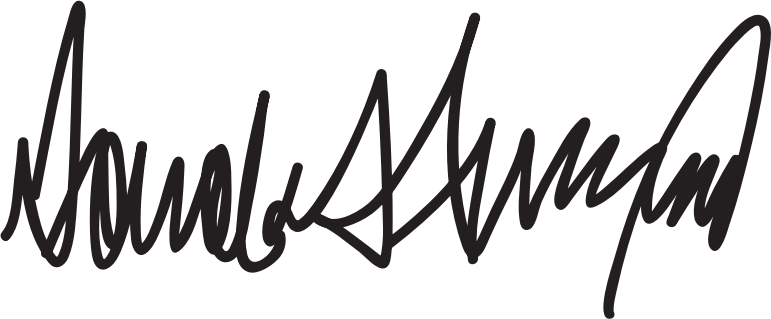 Donald Trump Signature
