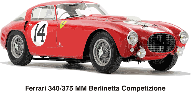 Ferrari 340/375 MM Berlinetta Competizione, year 1953