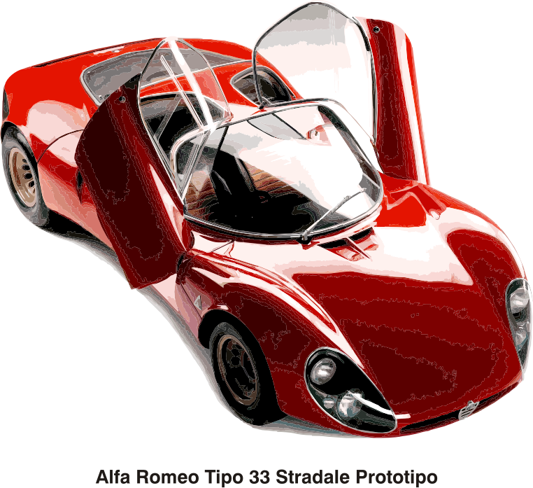 Alfa Romeo Tipo 33 Stradale Prototipo, year 1967