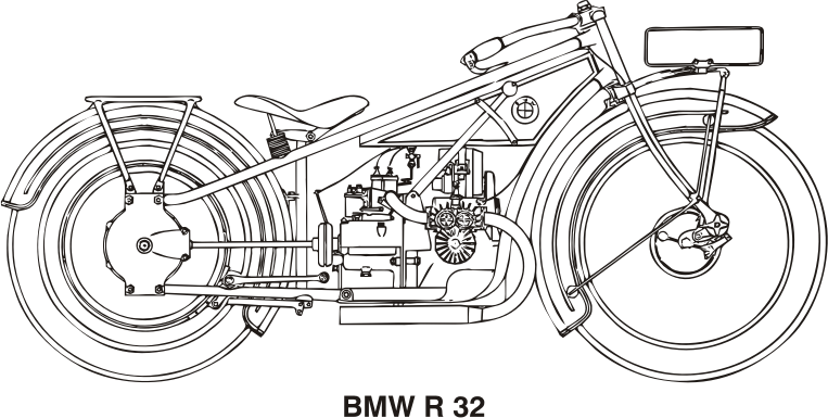 BMW R32, year 1923