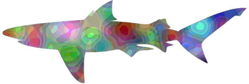 Psychedelic shark