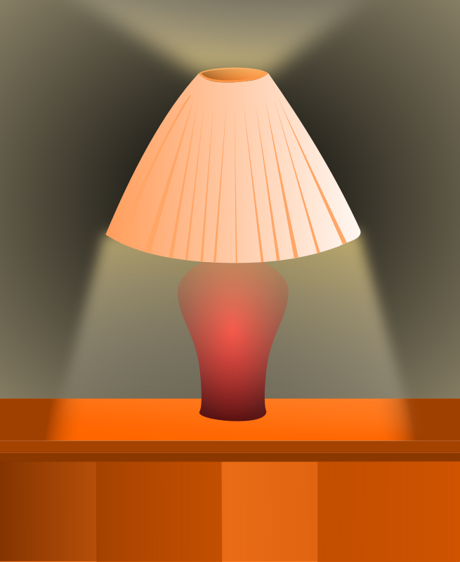 Shaded-lamp